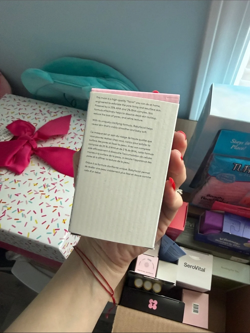 Drunk Elephant Sukari Babyfacial - White with Pink Accent